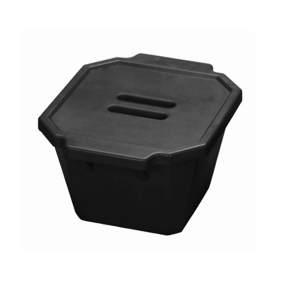 סל קרח שחור עם מכסה Ice Bucket with lid
