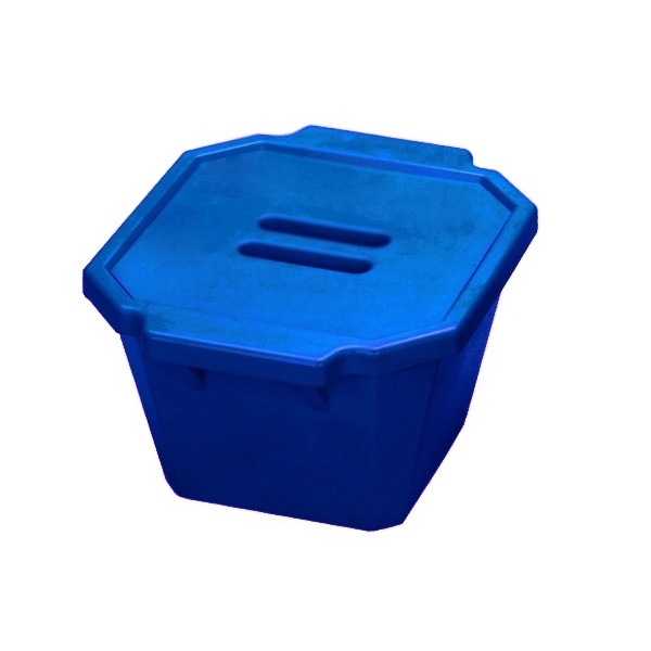 סל קרח כחול עם מכסה Ice Bucket with lid